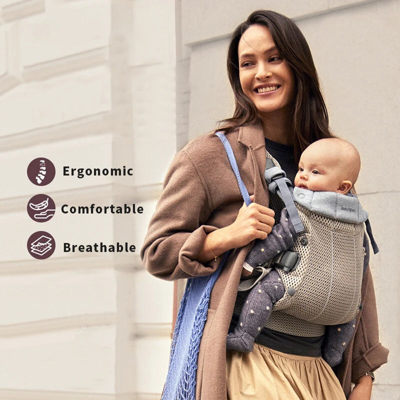 Cangurera Ergonómica 3 en 1 de Malla Transpirable - Mikicochon®
