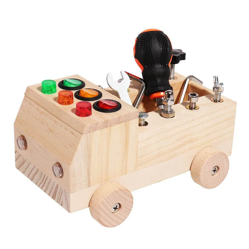 Carrito Sensorial de Madera Montessori (3+) - Mikicochon®