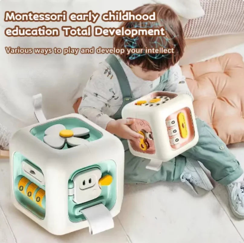 Cubo Sensorial Montessori de Madera - Mikicochon®