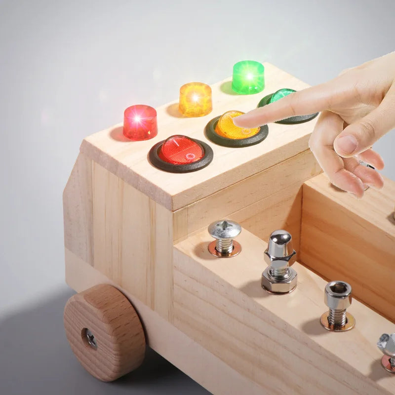 Carrito Sensorial de Madera Montessori (3+) - Mikicochon®