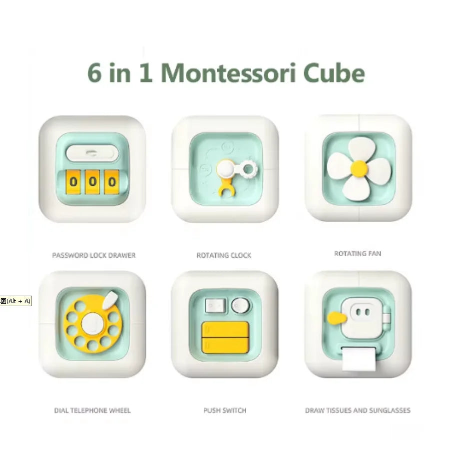 Cubo Sensorial Montessori de Madera - Mikicochon®