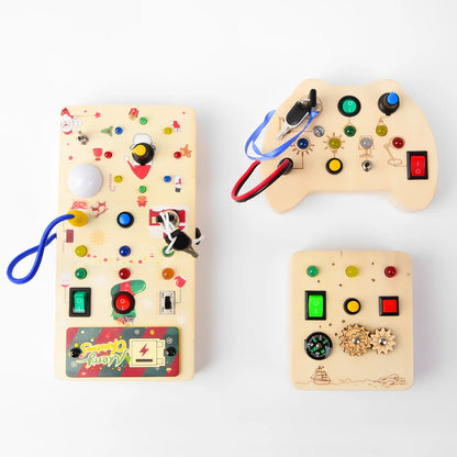 Tablero Sensorial Montessori con Luz LED - Mikicochon®