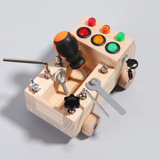 Carrito Sensorial de Madera Montessori (3+) - Mikicochon®