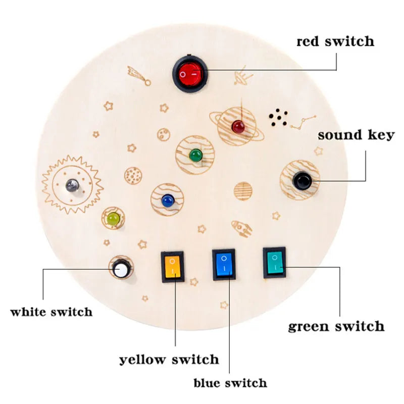 Tablero Sensorial Montessori con Luz LED - Mikicochon®