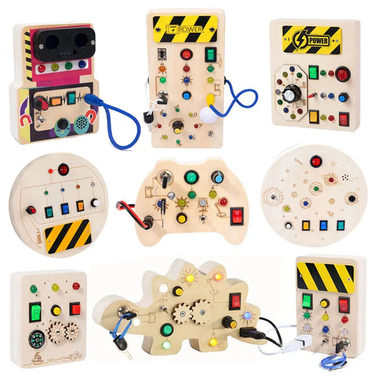 Tablero Sensorial Montessori con Luz LED - Mikicochon®