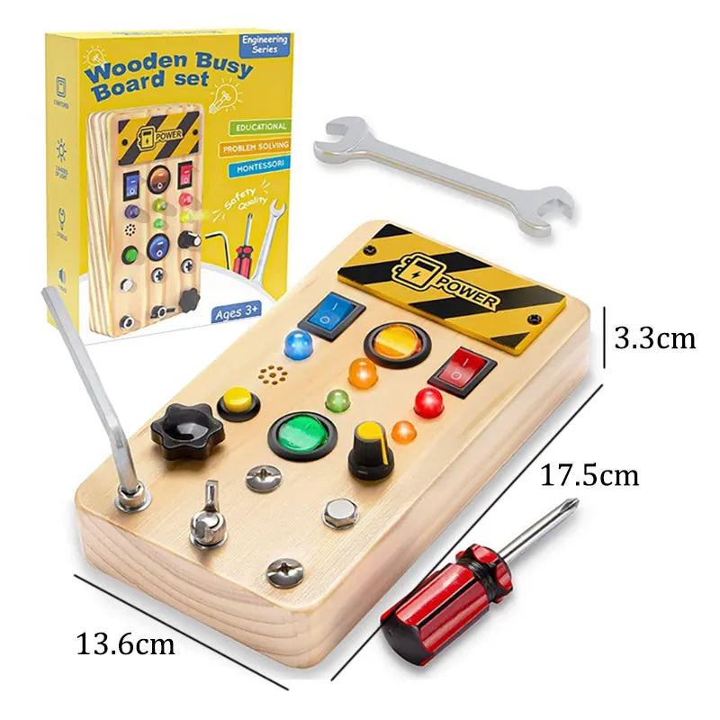 Tablero Sensorial Montessori con Luz LED - Mikicochon®