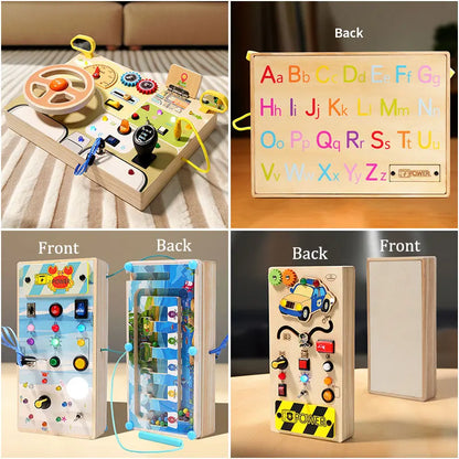 Tablero Sensorial Montessori con Luz LED - Mikicochon®