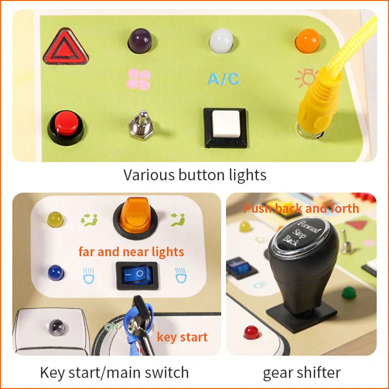 Tablero Sensorial Montessori con Luz LED - Mikicochon®