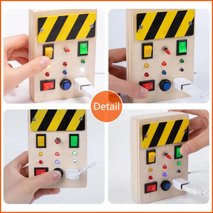 Tablero Sensorial Montessori con Luz LED - Mikicochon®