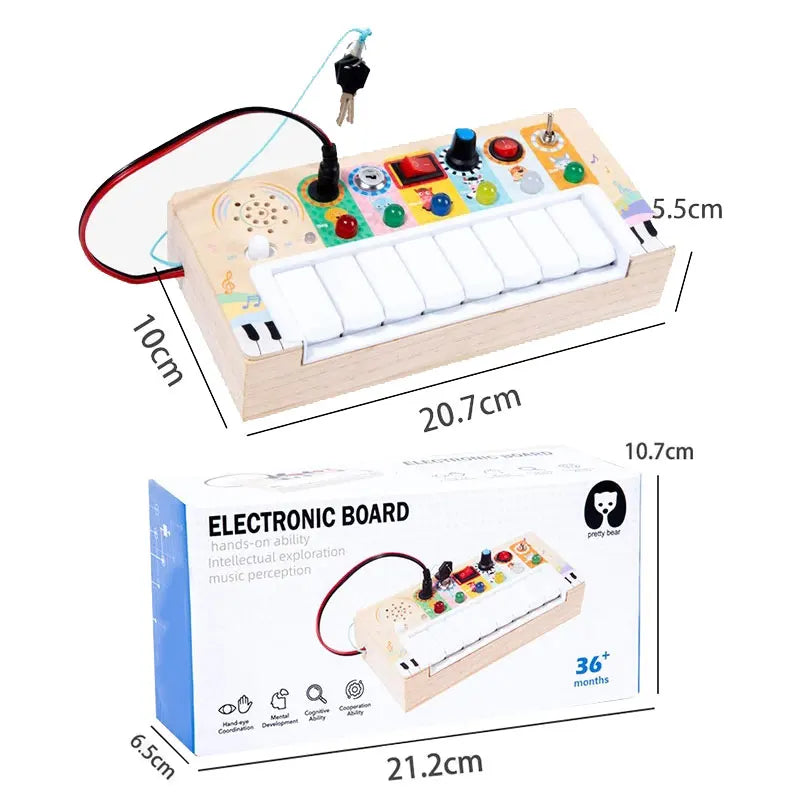 Tablero Sensorial Montessori con Luz LED - Mikicochon®