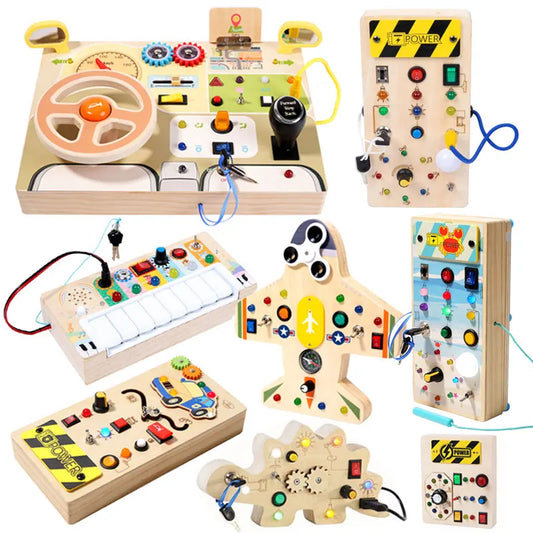 Tablero Sensorial Montessori con Luz LED - Mikicochon®