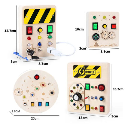 Tablero Sensorial Montessori con Luz LED - Mikicochon®