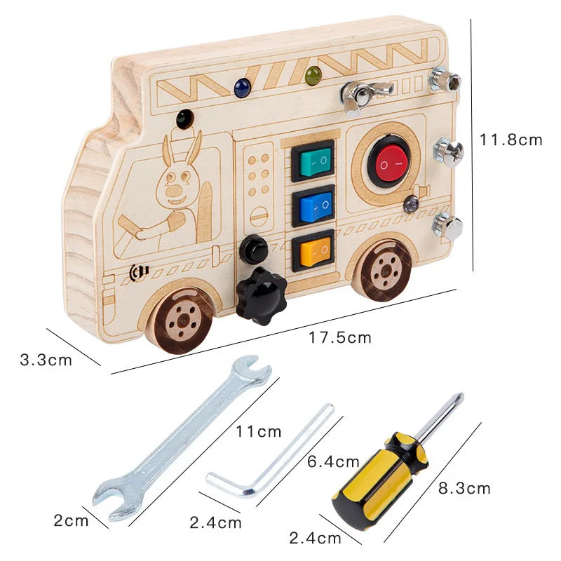 Tablero Sensorial Montessori con Luz LED - Mikicochon®