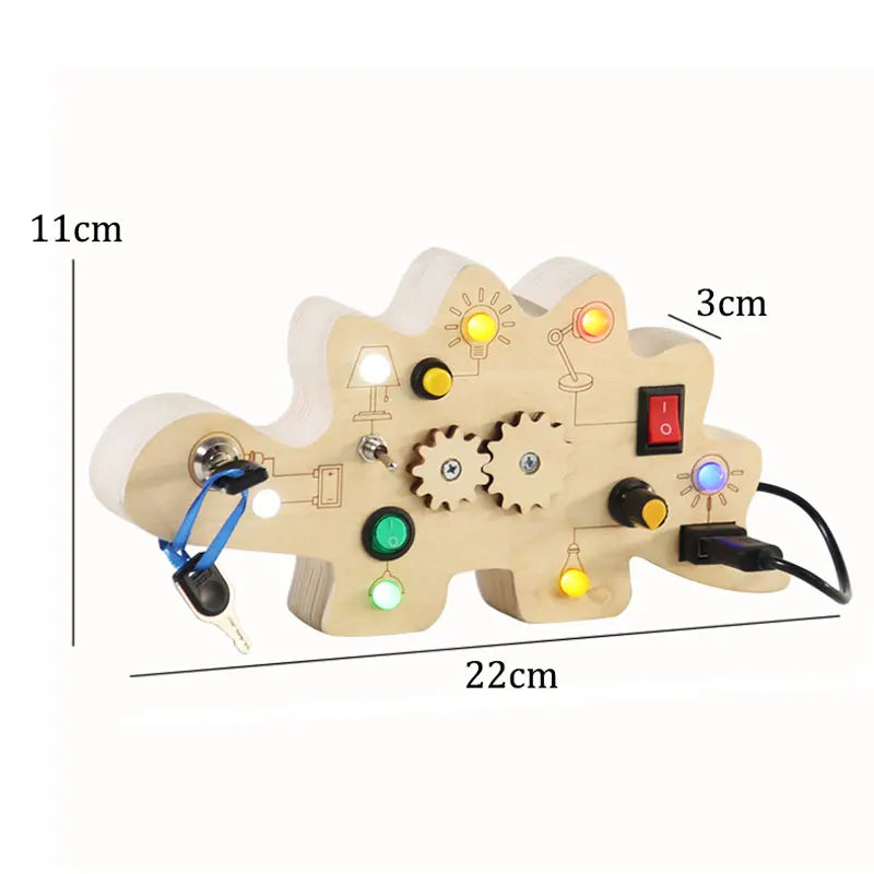 Tablero Sensorial Montessori con Luz LED - Mikicochon®