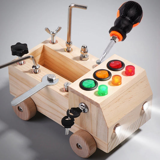 Carrito Sensorial de Madera Montessori (3+) - Mikicochon®